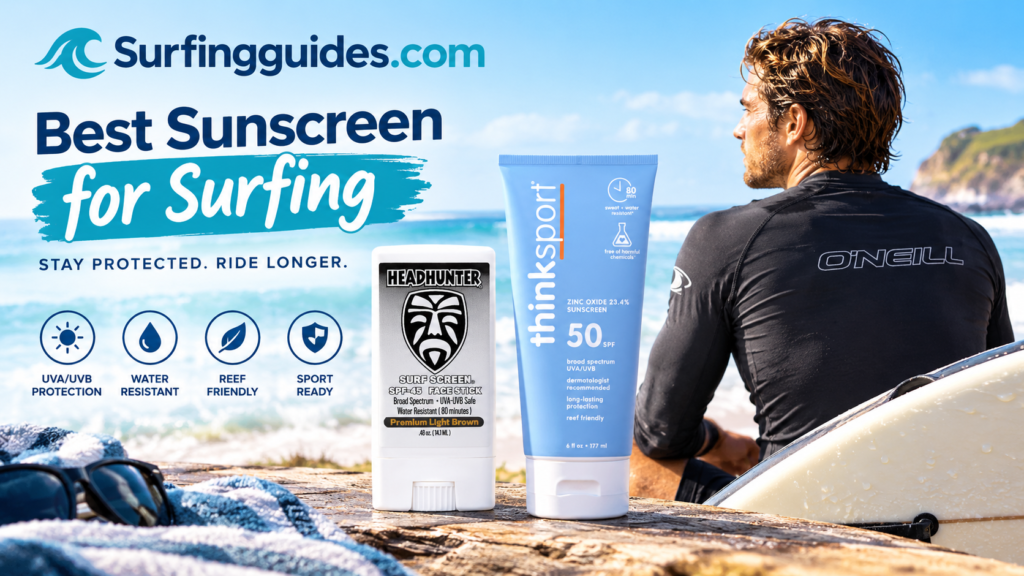 Surfing Sunscreen Beach Guide